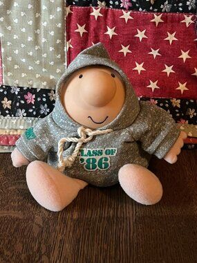 Ziggy Doll Plush Class of ‘86 Vintage American Greetings 80s Reunion Decor 6"